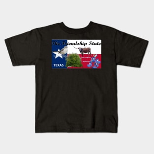 Texas State Flag with Texas Symbols for your Tee Shirt Kids T-Shirt